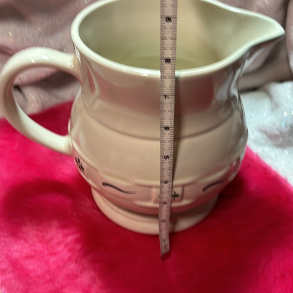 Woven Traditions Heritage Green Longaberger Large Milk Pitcher - Picture 12 of 12